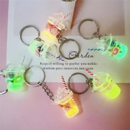 Porte-clés Bubble Tea Mini Tasse de Thé à Bulles de Lait Shoes Pendentif de Sac Bijoux de