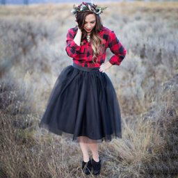 Jupe tutu plissée en tulle pour femmes jupon Lolita demoiselle d'honneur jupe mi-longue 5