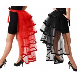 Jupe Tutu en Tulle Style Steampunk pour Femme Costume Gothique Punk Sexy Lolita Cocktail