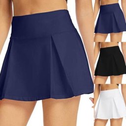 Jupe fendue pour femmes short de bain intégré taille haute bas pour les costumes de bain