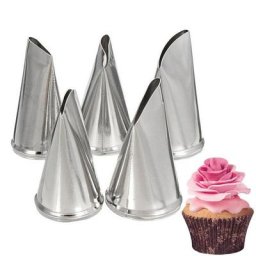 Douilles de pâtisserie décoratives 5 pièces pétales de Rose fleurs embouts de glaçage outils de