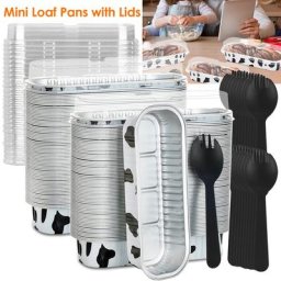 Moules à Pain Rectangulaires en Aluminium Boîtes de Cuisson de Poulet Mini Moules à Gâteaux avec