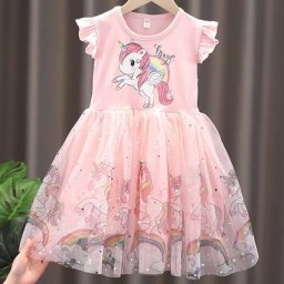 Robe de princesse à manches volantes pour filles vêtements pour enfants de 3 à 8 ans robes de fête