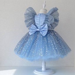 Robe de soirée Tutu en Tulle pour filles de 1 à 5 ans tenue princesse à paillettes pour fête