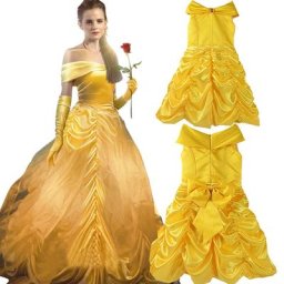 La Belle et la Bête Cosplay Princess Pepper Costume pour enfants robe de carnaval pour filles