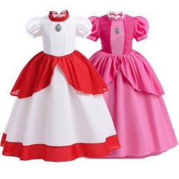 Robe Super Mario Brothers pour enfants robe de Rhd'anniversaire robe de soirée robe de carnaval
