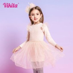 VIKITA – jupe en gaze pour enfants robe de princesse pour filles Costumes de fête à paillettes