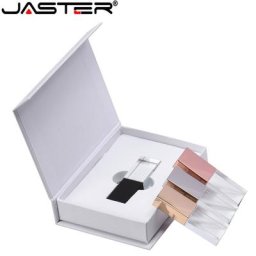JASTER – clé USB en cristal or Rose argent or noir 2.0 avec boîte cadeau 4 go 8 go 16 go 32