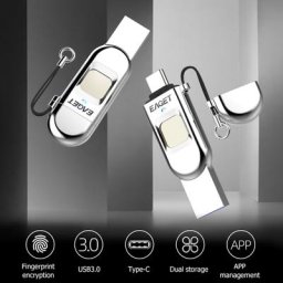 Eaget – clé Usb FU68 U support à mémoire de forme OTG lecteur d'empreinte digitale stockage