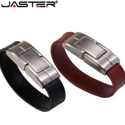 JASTER – clé USB 2.0 créative en cuir et métal support à mémoire de 4gb 8gb 16gb 32gb 64gb lecteur