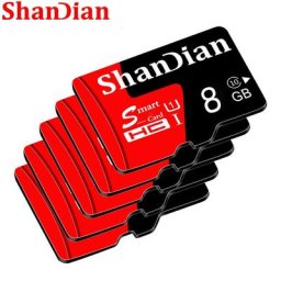 SHANDIAN – carte mémoire tf bleue haute vitesse classe 10 pour téléphones et appareils photo