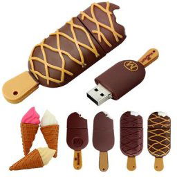 Clé Usb 128 amusante 4G 8 go 2.0 go chocolat glace disque U