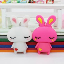 Clé Usb classique support à mémoire de 4GB 8GB 16GB 32GB 64GB lecteur Flash dessin animé lapin