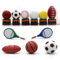 Clé USB de dessin animé pour le sport clé USB football raquette de tennis basket-ball 4 Go 8