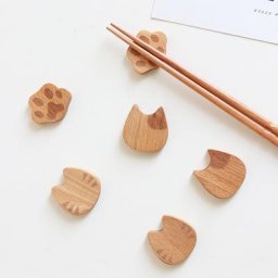 Repose baguettes en bois 1 pièce support de baguettes cuillère fourchette support de baguettes