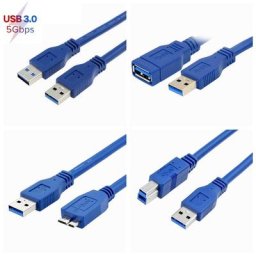 Câble d'extension court USB 2.0 vers MINI 10 broches Micro B mâle 1m pour Smart TV SSD PS4