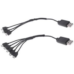Lipo – chargeur 1 à 3 câbles USB pour E58/JY019 Portable facile à transporter petit accessoire à