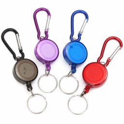 Porte-clé rétractable coloré cordon Badge d'identification étiquette de nom support de carte