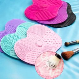 Planche de nettoyage de brosse de maquillage en Silicone tampon de nettoyage de brosse de