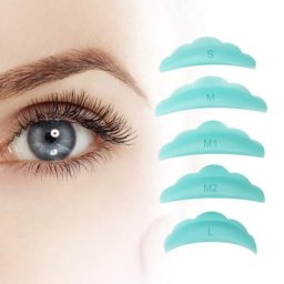 Tiges de permanente de cils en Silicone 3D 5 pouces pour recourber les cils tampons de