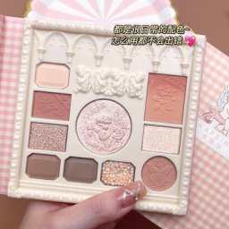 Palette de maquillage Kawaii Angel avec miroir fard à barrage reflets vidéo ensemble de