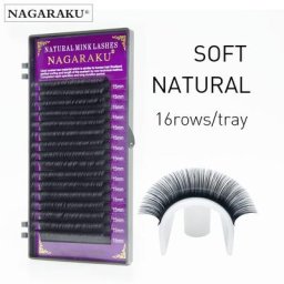 NAGARAKU – Faux cils individuels en vison de qualité supérieure accessoire naturel pour utilisation
