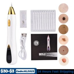 Stylo électrique d'élimination des grains de beauté outil de dissolvant plasma des verrues soins