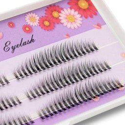 Kimcci-Extensions de cils naturels 3D 120 pièces C/D/esse Curl 8-12mm longueur mixte faux cils