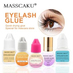 MASSCAKU – colle pour faux-cils Extra forte sèche en 0.5 seconde résiste à l'eau