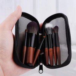 Ensemble de pinceaux de maquillage portables mini-pinceau cosmétique poudre fond de teint fard à
