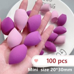 Éponges bouffantes de maquillage pour femmes 2x3cm 100 pièces mini taille pour fond de teint