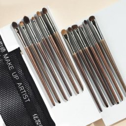 OVW – Kit de pinceaux de maquillage pour les yeux cheveux naturels outil de beauté cosmétique