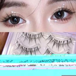 Faux-cils de bande dessinée 5 paires Extension diable japonais cils clairs naturels couleur