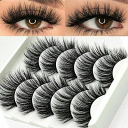 Faux cils en vison naturel croisé faux cils longs outils de maquillage des yeux faux cils