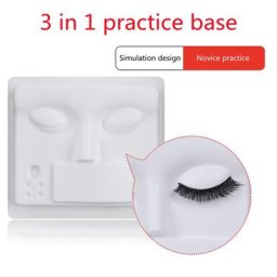 Faux-cils 3 en 1 5 pièces pour la pratique du greffage plaque d'affichage nouveauté