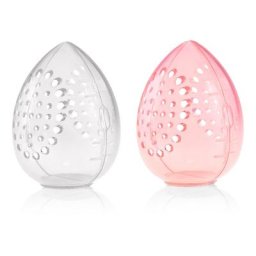 Boîte de rangement pour éponge de maquillage porte-éponge de beauté transparent récipient