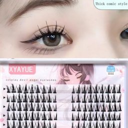 Little devil – faux-cils de Type A extension de cils maquillage cosplay grappes de beauté