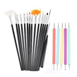 Kit d'extensions pour ongles en Gel acrylique UV 5/12/20 pour Nail Art modèle de peinture