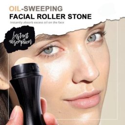 Rouleau en pierre volcanique bâton de contrôle de l'huile sans poudre naturelle mat maquillage