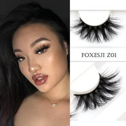 FOXESJI-Faux-cils 3D en vison accessoire de maquillage volume croisé moelleux sans cruauté