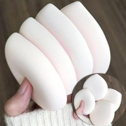 Éponge de Maquillage en Cuir Souple Coussin d'Air Fond de Teint Support Cosmétique Utilisation à