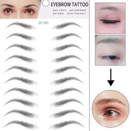 Autocollant de tatouage de sourcils 4D ressemblant à des cheveux longue durée Super étanche