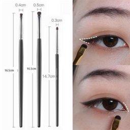 Pinceaux de maquillage professionnels pour les yeux plats eye-blogueur pinceau contour des yeux