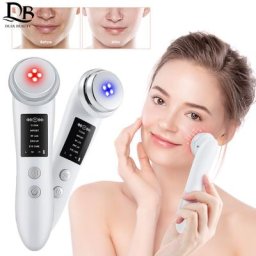Appareil de lifting du visage à micro courant RF EMS vibration LED photothérapie remodelage de la
