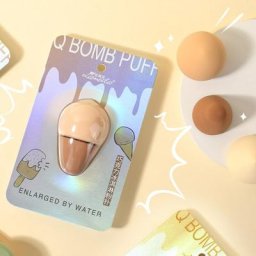 Éponges à crème glacée molle bouffantes humides et sèches pour fond de teint poudre cosmétique