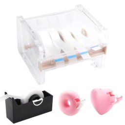 Support de coupe de ruban de cils portable micropores rubans médicaux mini boîte de rangement de