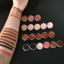 Eyeliner activé à l'eau de marque privée papier brun 256 doublure de gâteau peinture pour le