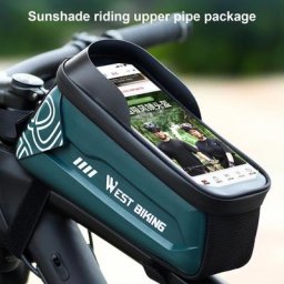 Sac à fermeture éclair pour Tube supérieur de vélo pratique haute stabilité pochette étanche pour