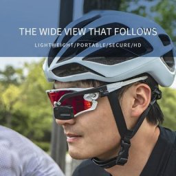 Miroir de vue arrière pour lunettes de vélo Mini support de casque Portable 360 degrés réglable