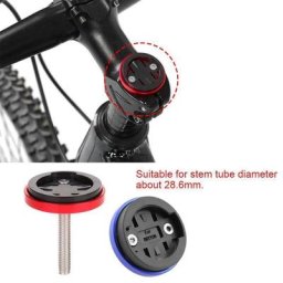 Support d'ordinateur de vélo en alliage d'aluminium capuchon supérieur de tige support d'invite